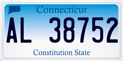 CT license plate AL38752