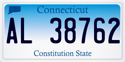 CT license plate AL38762
