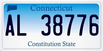 CT license plate AL38776