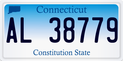 CT license plate AL38779