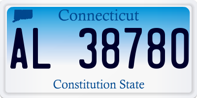 CT license plate AL38780