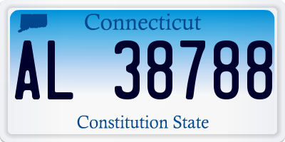 CT license plate AL38788