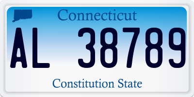 CT license plate AL38789