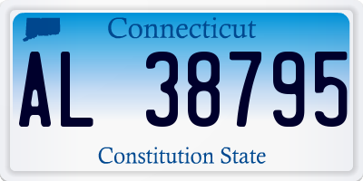 CT license plate AL38795