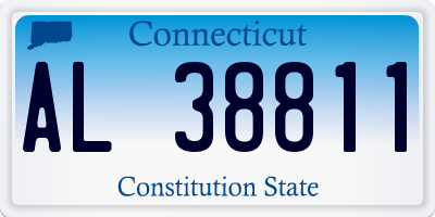 CT license plate AL38811