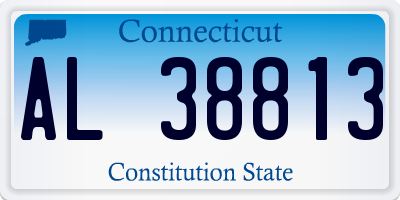 CT license plate AL38813