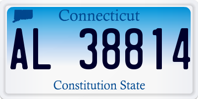 CT license plate AL38814