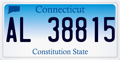 CT license plate AL38815