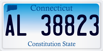 CT license plate AL38823