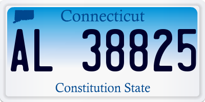CT license plate AL38825