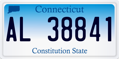 CT license plate AL38841