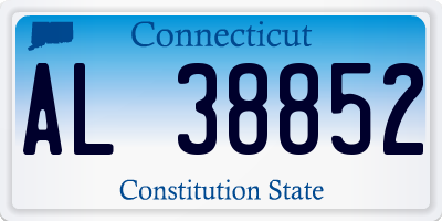 CT license plate AL38852