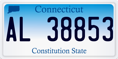 CT license plate AL38853