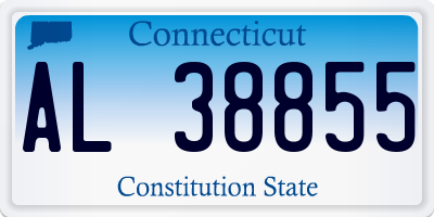 CT license plate AL38855