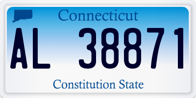 CT license plate AL38871