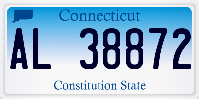 CT license plate AL38872