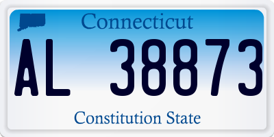 CT license plate AL38873