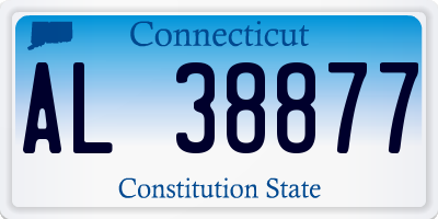 CT license plate AL38877