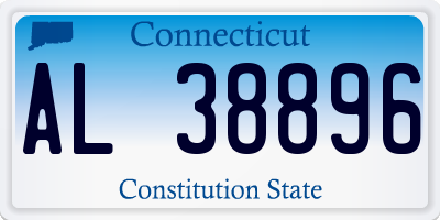 CT license plate AL38896