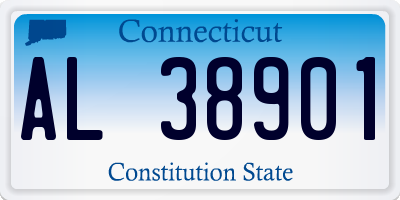 CT license plate AL38901