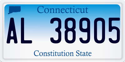 CT license plate AL38905