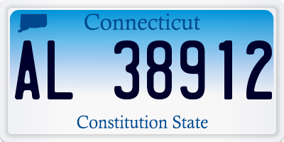 CT license plate AL38912