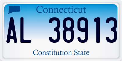 CT license plate AL38913
