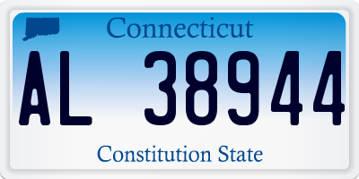 CT license plate AL38944