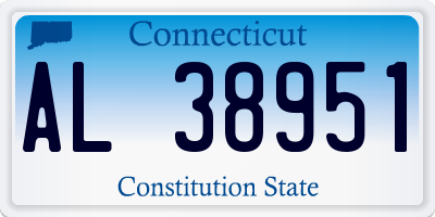CT license plate AL38951