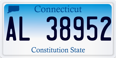 CT license plate AL38952