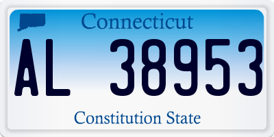 CT license plate AL38953