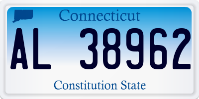 CT license plate AL38962