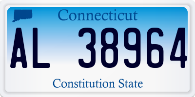 CT license plate AL38964