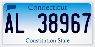 CT license plate AL38967