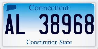 CT license plate AL38968