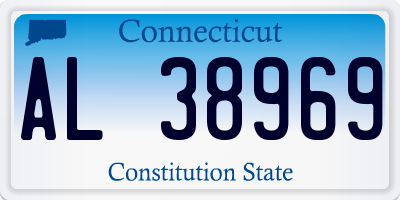 CT license plate AL38969