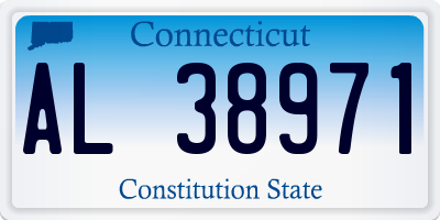 CT license plate AL38971