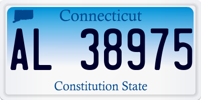 CT license plate AL38975
