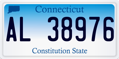 CT license plate AL38976
