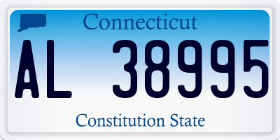 CT license plate AL38995