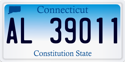 CT license plate AL39011