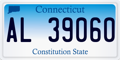 CT license plate AL39060