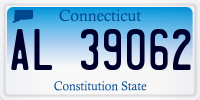 CT license plate AL39062