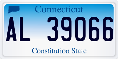 CT license plate AL39066