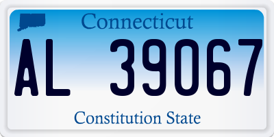 CT license plate AL39067