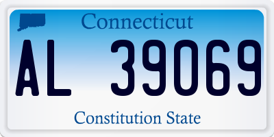 CT license plate AL39069