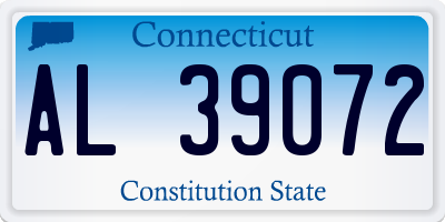 CT license plate AL39072