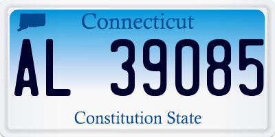 CT license plate AL39085