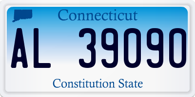 CT license plate AL39090