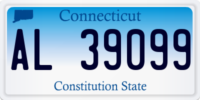 CT license plate AL39099